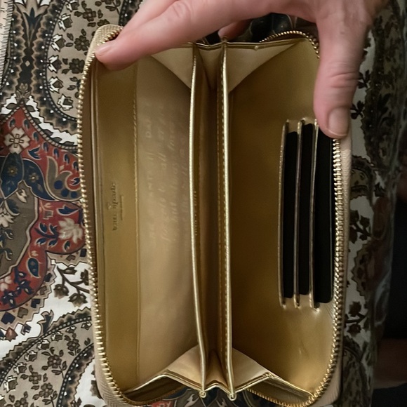 Kate Spade Wristlet, Gold! - Picture 5 of 6